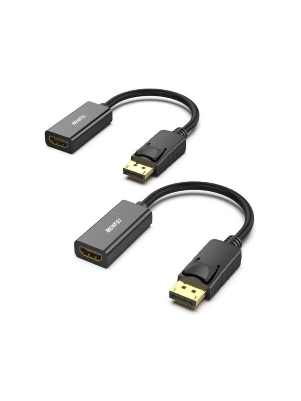 BENFEI 4K DisplayPort HDMI Adapter 2 Pack Uni-Directional DP 1.2 To HDMI 2.0